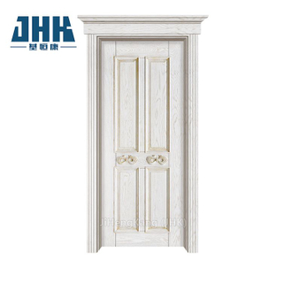 Pintar puertas interiores de caoba de color blanco.