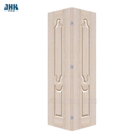 Puerta de armario plegable de pino pequeño, color blanco liso