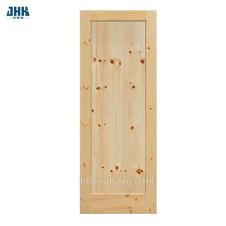 Puerta de granero blanca corrediza de madera de pino con nudos de aliso, diseños rústicos personalizados, para América del Norte