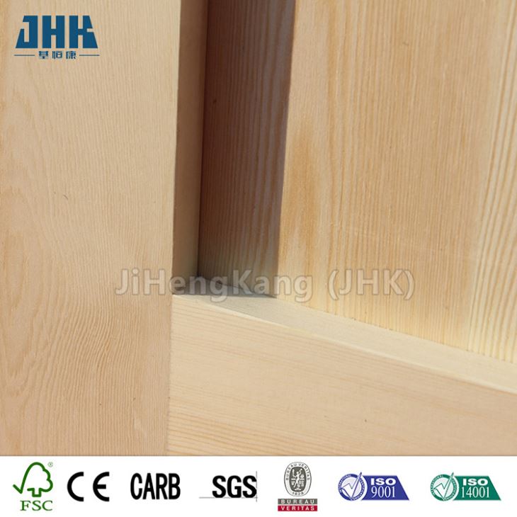 Puerta agitadora interna de madera maciza con panel de madera de pino