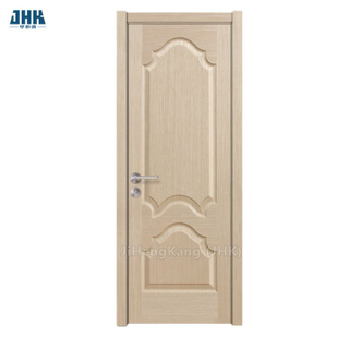 Revestimiento de puerta de chapa moldeada HDF laminado con fresno/teca/Sapeli/roble/papel de melamina/MDF enchapado/panel de puerta de chapa/revestimiento de puerta de melamina