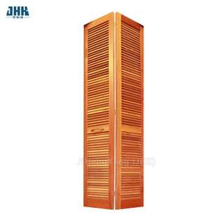 Puerta plegable de madera con rejilla plegable de pino (JHK-B07)