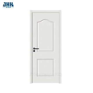 Panel de puerta de MDF de melamina y PVC de madera de color blanco de alta calidad
