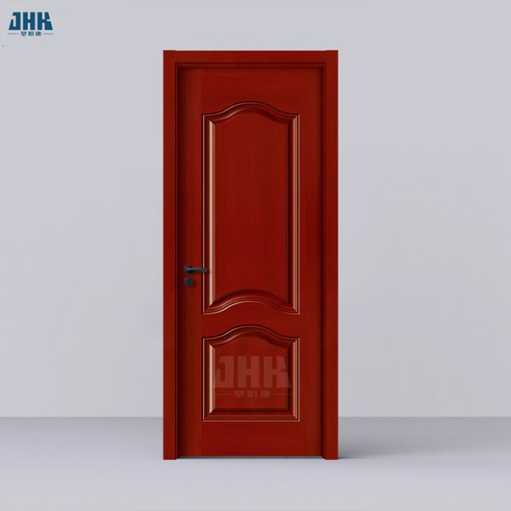 Últimas puertas de madera maciza de diseño laminado con acabado de melamina Puertas internas de MDF