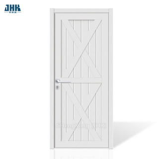 Puerta de madera imprimada con imprimación blanca, agitador de 1 panel, puerta de madera sólida pintada a base de agua