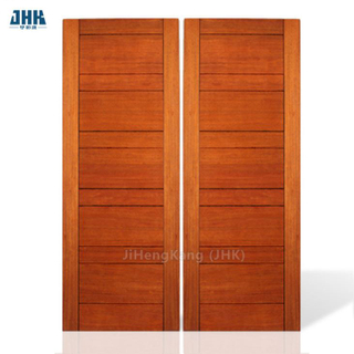 Puerta de madera residencial de madera MDF interior de madera de alta calidad a precio barato con cerradura de puerta