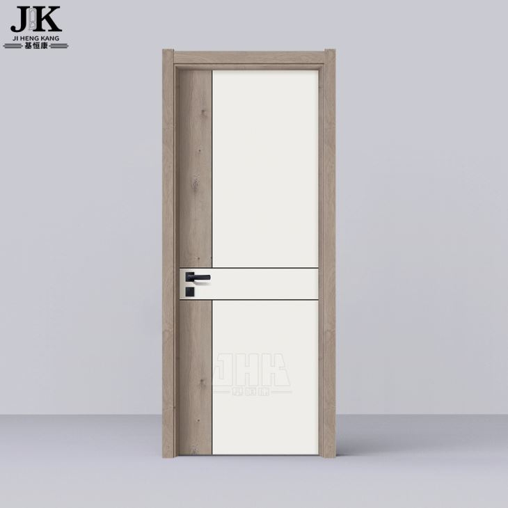 Puerta de madera de vidrio laminado estilo ganga (JHK-G18)