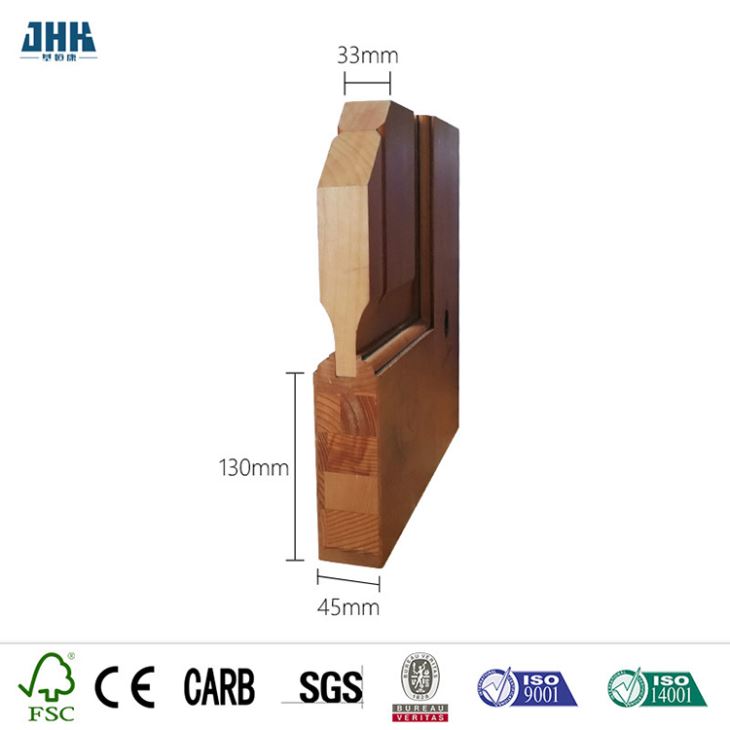 Puerta interior rústica de madera de aliso con nudos de dos paneles