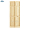 Puerta plegable de madera interior Bi-Folding blanca doble (JHK-B03)