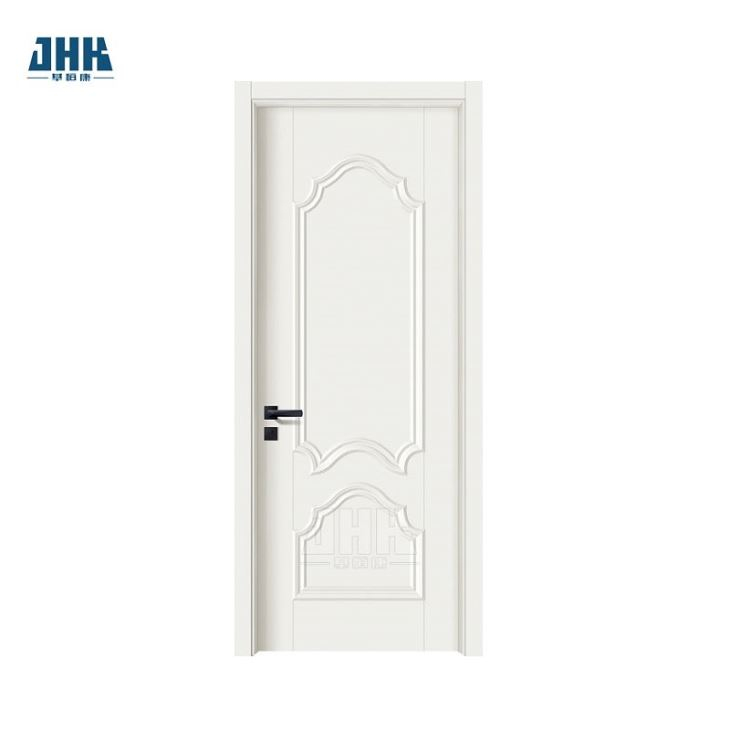 White Primer 5-Lite Puerta de madera maciza con vidrio