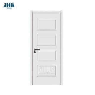 Jhk-017 Diseño de revestimiento de puerta de madera blanca interna de HDF/MDF de 2 paneles