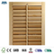 Puerta corrediza de persiana de armario de madera natural