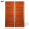 Super Villa 2 Panel 2 Lite Puerta batiente de madera vidriada interna enchapada en roble