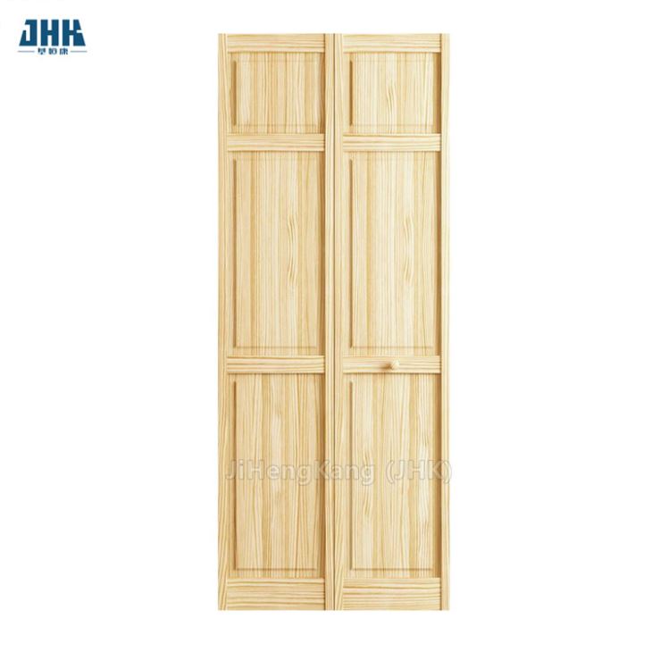 Puertas plegables de armario de MDF compuesto moldeado con 4 paneles elevados y lisos con imprimación continental (30 x 80 pulg.)