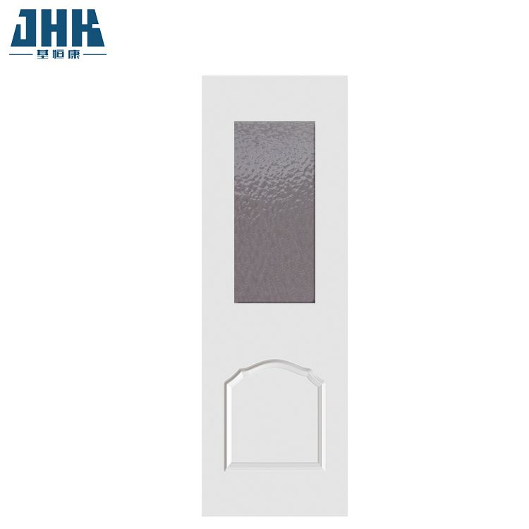 Puerta de vidrio interna de estilo abierto abatible de material de puerta de madera maciza