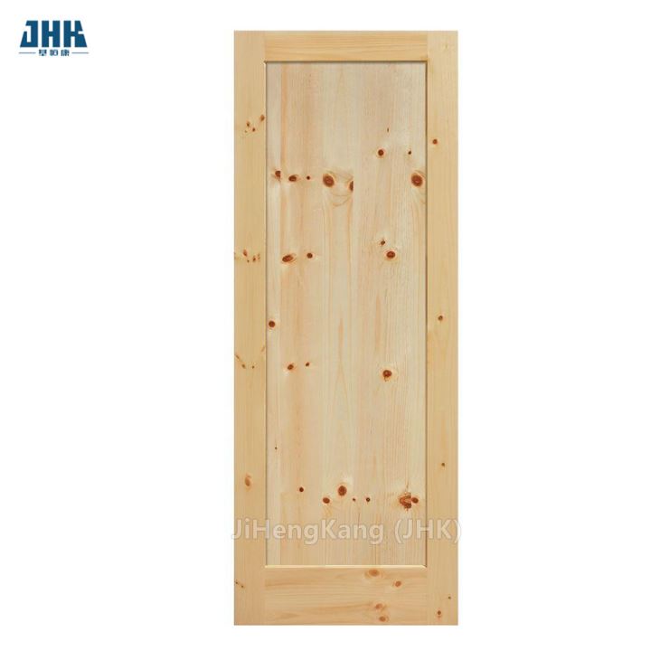 Losa de madera para puerta de granero de diseño K de pino sin terminar Rusitic