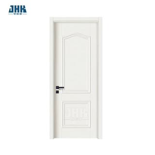 Elegante puerta de madera con imprimación blanca de diseños individuales