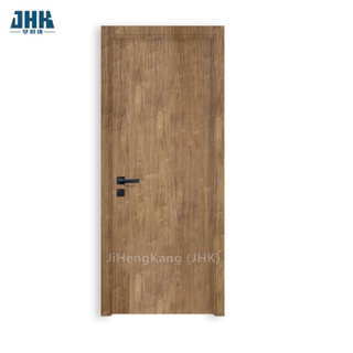 Piel de puerta de madera contrachapada de melamina con chapa de diseño de molde