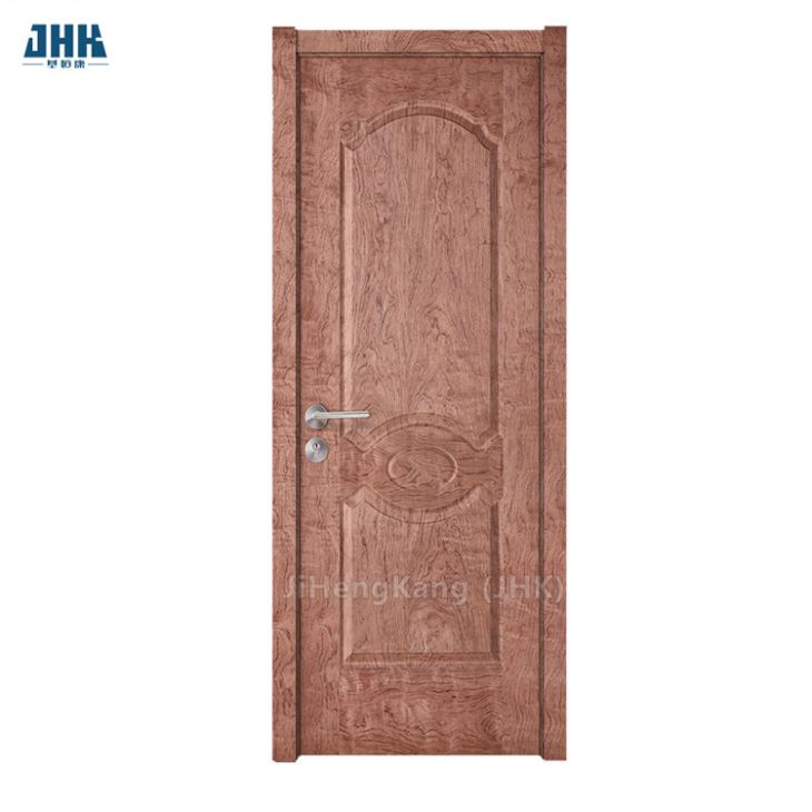 Puerta de panel de madera de chapa de roble blanco de ingeniería interior personalizada