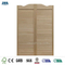 Puerta de persiana de madera de pino interior con persianas