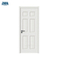 Puerta interior de madera MDF pintada de 5 paneles blanqueados