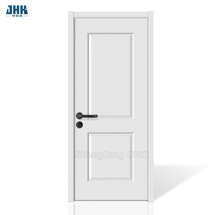 Baño de chapa de madera moldeada puerta de vidrio francés (JHK-G08)