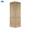 Puerta corrediza de chapa de madera contrachapada natural plegable para baño